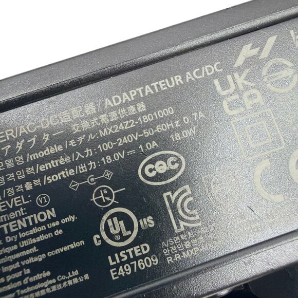 Hyperice MX24Z2-1801000 18V 1A AC-DC Wall Charger Power Adapter - Picture 5 of 5